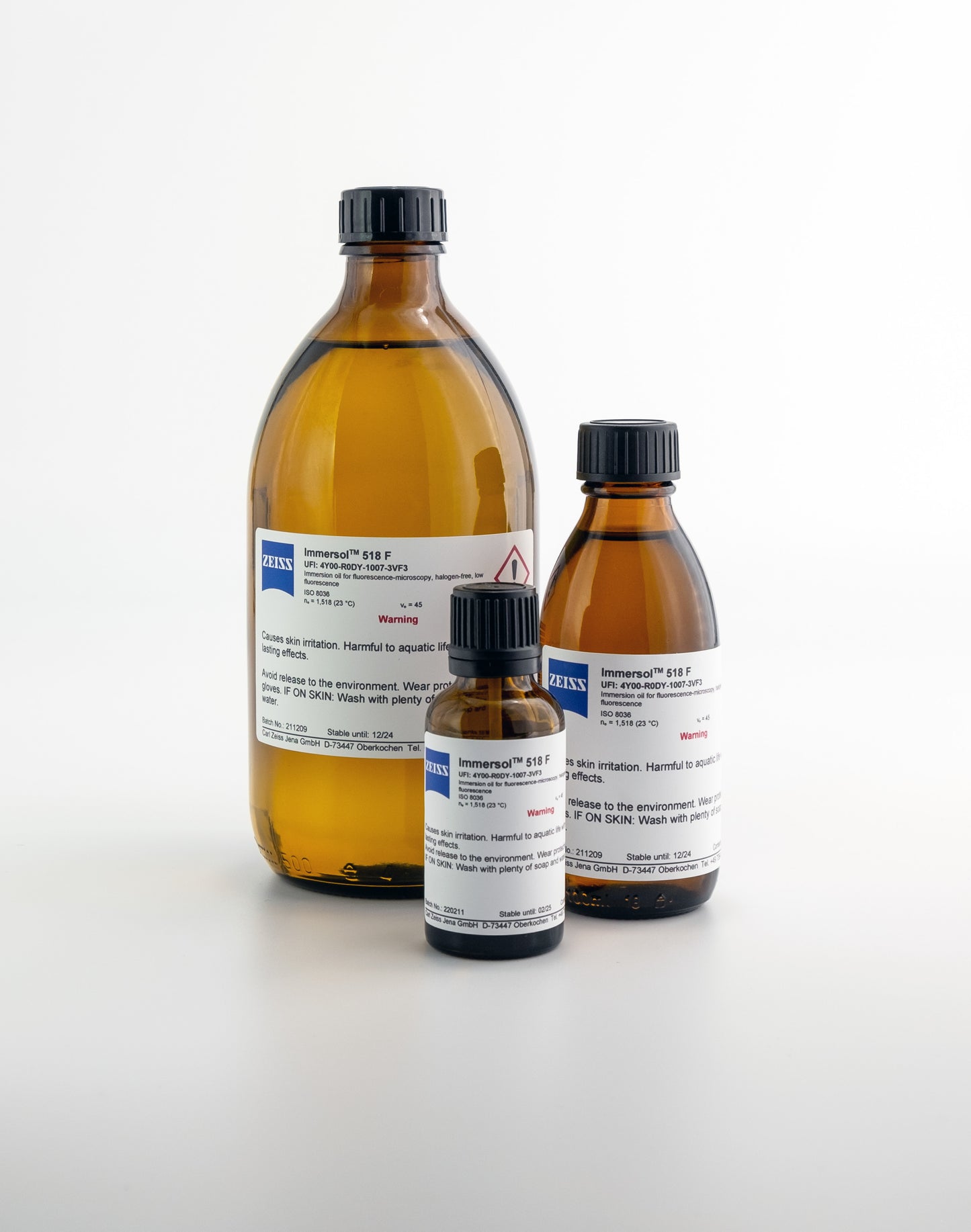 ZEISS Immersol 518 F Microscope Immersion Oil – 20 mL - Fluorescence and Brightfield Use